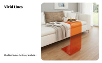 C-Shaped Side Table Space-Saving Home Furnishing multipurpose Use for Small Spaces