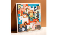 16 Pieces Develops Logical Thinking Creature Block-Matching Game Hand-Eye Coordination Wooden Creature Block Game Promotes Problem-Solving Stacking Building Blocks & Safe for Toddlers, Travel