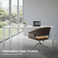 Armless Rolling Task Chair contouredd spine-supportiverest rotate Seating Ergonomic spine-supportive Support