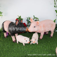 户外招财可爱家居动物树脂雕塑模型庭院公园橱窗装饰仿真小猪摆件