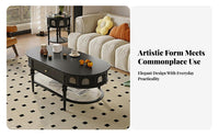 Mushroom-Shaped Storage Table Round Shape Indoor Furniture Multi-Functional Easy Assembly for Homeowners, Entryway, Lounge Area