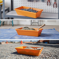 Cement Mixing Tub Reinforced Mortar Pan Easy to Clean for Workshops, Builders
