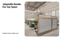 Light Luxury Design Restaurant Low Partition Fence Creates Private Space Booth Wall Long-Lasting Frame Room Separator Decorative Accent for Cafe Owners, Restaurants, Dining Areas, Cafes, Hotel