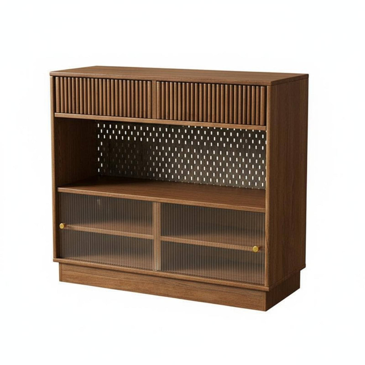 Extendable Kitchen Island Multi-Functional Design Kitchen Island with Storage Space-Saving Solid Wood Sideboard Bar for Homeowners, Hosts, Living Room