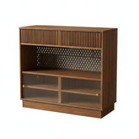 Extendable Kitchen Island Multi-Functional Design Kitchen Island with Storage Space-Saving Solid Wood Sideboard Bar for Homeowners, Hosts, Living Room