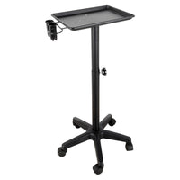 Salon Cart with Aluminum Tray Mobile Salon Tray Cart Sturdy for Hair Studios