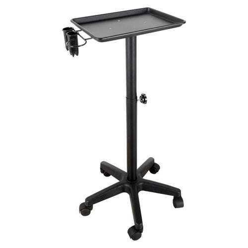 Salon Cart with Aluminum Tray Mobile Salon Tray Cart Sturdy for Hair Studios