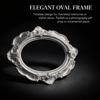 Photo Frame with Ornate Baroque Design for Home Decor, Elegant Picture in Resin Material for Family