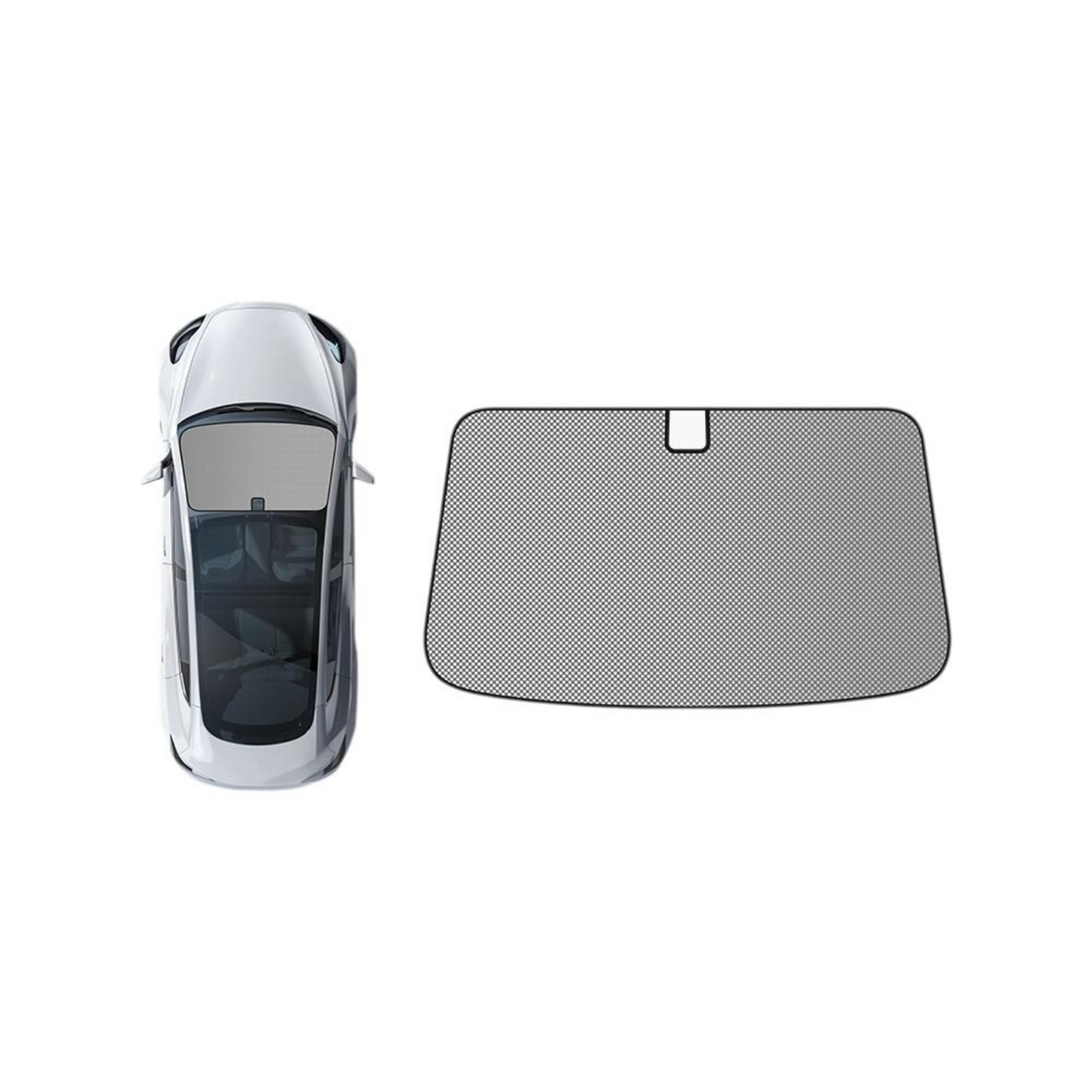 EV sunshade blocks heat