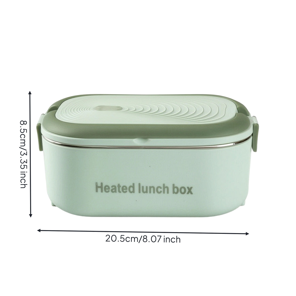 Electric Electric Heated Lunch Box Compact Electric Lunch Box with Stainless Steel Container Portable Food Warmer for Commuters