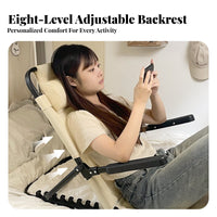 Sit-up Pillow with Armrests Foldable Design spinerest pad Soft and paded