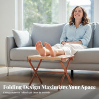 Woven Leg Rest Multifunctional Footrest Compact Design for Bedroom, Homeowners