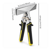 Straight Jaw Hand Seamer Ergonomic Handles Sheet Metal Non-Slip Grip