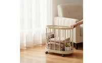 Rolling Storage Basket Ventilated Laundry Hamper with Wheels Mobile Rolling Hamper for Washroom, Entryway