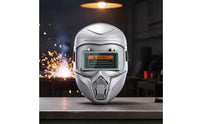 Natural Color Auto Darkening Metal Joining Helmet Lightweight Head Mounted Metal Joining Helmet Instant Shade Change Work Safety Gear Flip up Design for Welders, Metalwork, Factory