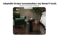 Mushroom-Shaped Log Stool Natural Aesthetic Mushroom-Shaped Stool for Homeowners