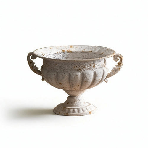 Urn Vase with Pedestal Distressed Vessel Classical for Weddings