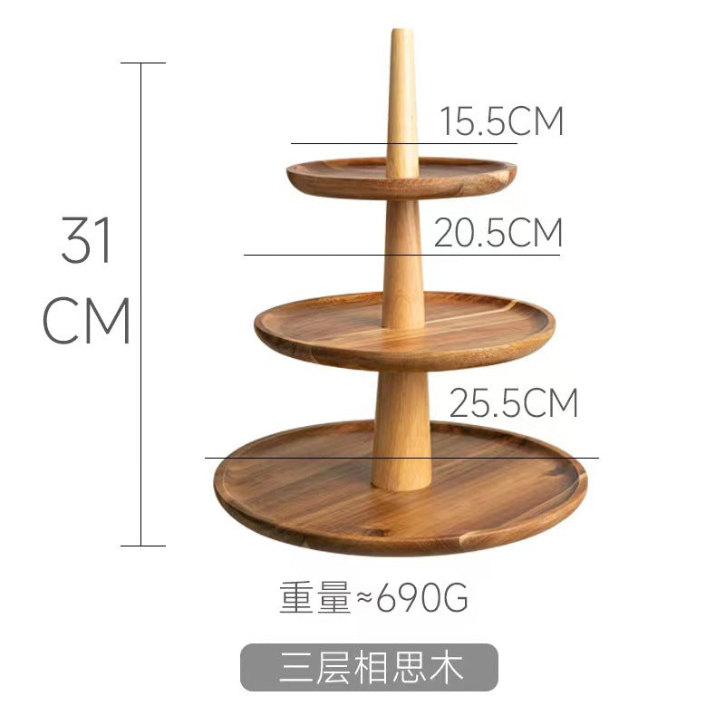3-tier / Acacia Wood