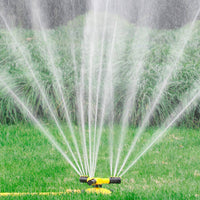 Water Sprinkler with Connector 360-Degree Automatic Sprinkler for Garden, Lawn