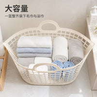 大容量脏衣篮家用卫生间洗衣篮镂空透气脏衣篓手提衣服收纳筐塑料