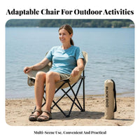Foldable Moon Chair Compact Collapsible Frame Chair Lightweight