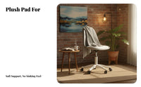 Armless Caster Chair Height Adjustable Swivel Seat Ergonomic Design for Students
