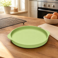 Round Silicone Cake Pan Side Handles Shallow Silicone Cake Pan Food-Grade