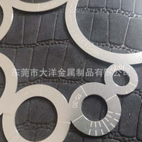 皮具切割角尺A1 不锈钢圆尺 手工皮革工具R定规圆弧尺子角度尺