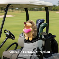 Hedgehog Sporting Headcover Scuff Protection Soft Creature Club Cover Soft Driver Headcover Novelty Gift for Golfers