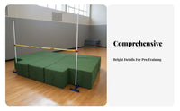 High Jump Landing Mat Impact Absorbing Fighting Arts Tumbling Mat Wear-Resistant Cover Thick Crash Pad for Gymnasts, Kids, School, Training Center