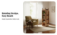 Rotating Tree book rack Space-Saving Book Rack Large Capacity for Students, Children, Study Room, Bedroom