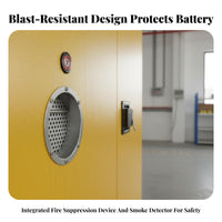 Battery Charging Cabinet Leakage Protection Thermal Containment-Resistant Storage Cabinet Heavy Duty Fire Resistant Locker for Factory Workers