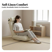 Adjustable Floor Lounger Ergonomic Back Support Adjustable Backrest Lounger