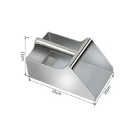 Stainless Steel Dustpan Rectangular Metal Scoop Polished Surface