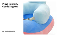 Plush Sit-Training Chair Anti-Fall Design creatureShaped Sitting Trainer for Home
