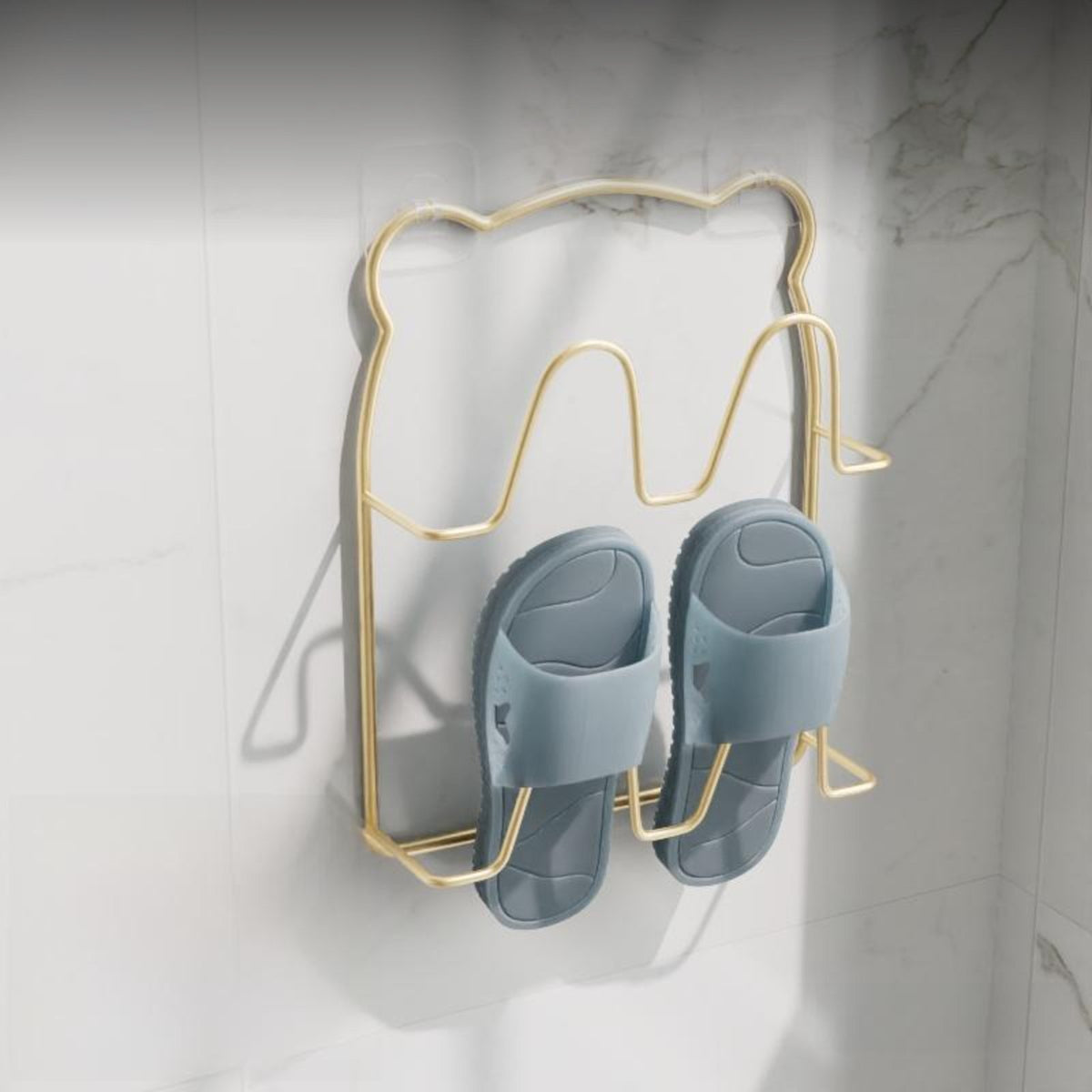 Wall Mounted Slipper Rack with Creature Design, No-Drill