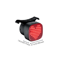 Brake-sensing bike light, USB, waterproof