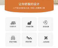 真皮豆腐块沙发塔吉单人小户型客厅沙发两用折叠沙发床懒人可睡躺 深蓝色猫抓皮