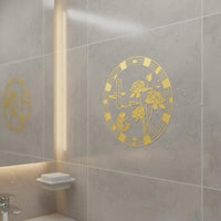Lotus Koi Fish Decal Waterproof Feng Shui Fish Wall Decor Easy to Apply Chinese Good Luck Sticker for Washroom, Footwear Storage, Kitchen