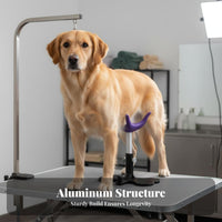 Long-Lasting Dog Grooming Stand Heavy Duty Pet Standing Aid Easy to Assemble No-Sit Haunch Holder Portable for Home Groomers, Beginners