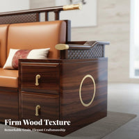 Modern Chinese design Multi-Functional Sofa with Storage two-seasonSeason Comfort Wooden Sofa with Storage Drawers sturdy Wood Frame Living Room Furniture Minimalist Design for Apartment Dwellers, Families, Homeowners, Lounge Area, Reception Hall