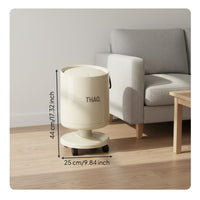 Press Top Trash Can Stylish Design Lidded Trash Can Odor Control for Bedroom