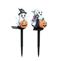 Solar Halloween Ground Insert Light Outdoor Garden Light Pumpkin Ghost Skull LED Stake Light