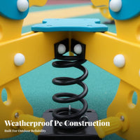 2-Person Bouncy Bouncy Rider Cooperative Play Seesaw Vividly Colored Long-Lasting Design for Children, Children 3+, Playground
