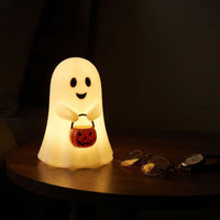 Halloween White Ghost Resin Figurine for Party and Desk Decor