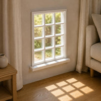 Miniature Window Frame Flat Base Dollhouse Model Window Uncovered Lattice