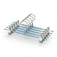 Double Layer Hanger with Clips Anti-Slip for Closet, Laundry Room