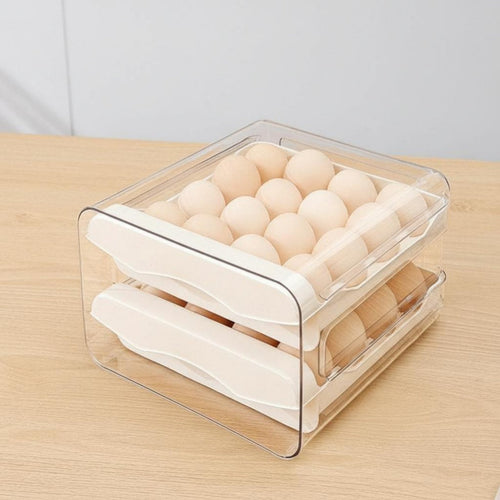 Refrigerator ovoid compartment Drawer effortless slide-extendable Drawers 2-Drawer ovoid compartment Holder for Pantry