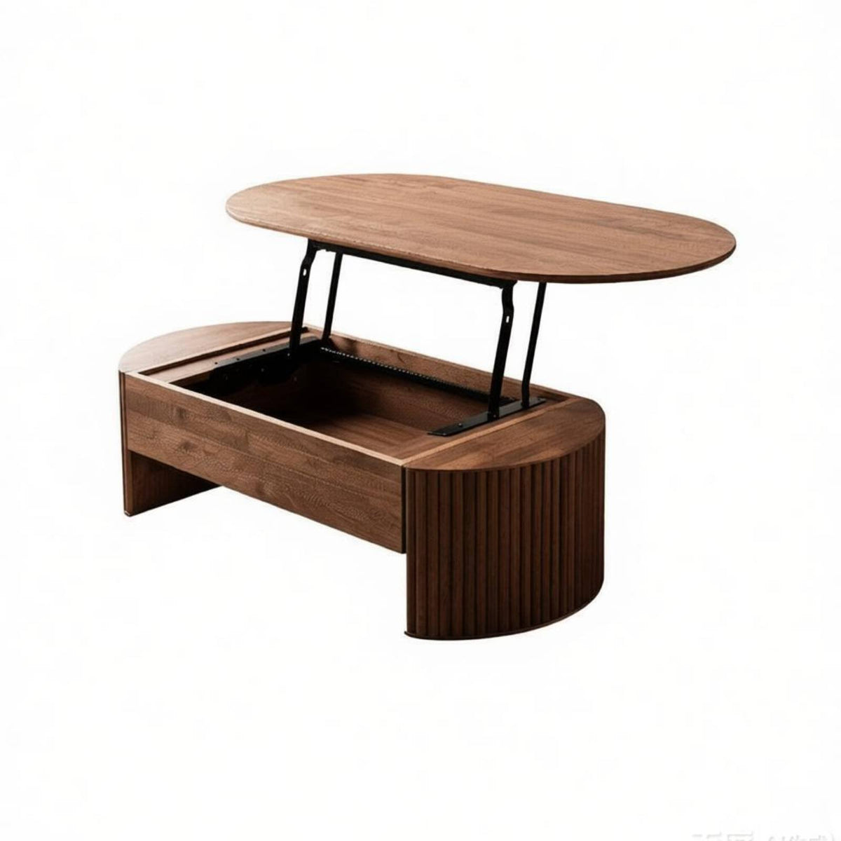 Nordic Design Lift-Top Coffee Table Multi-Functional Lift-Top Storage Table Space-Saving Living Room Furnishing Multipurpose Use for Apartment Dwellers, Telecommute Workers, Homeowners, Small Areas, Home Office, Lounge Area