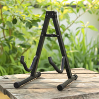 Metal Triangular-Frame Guitar Stand Portable Folding Guitar Stand Long-Lasting Universal for Guitarists, Students, Stage